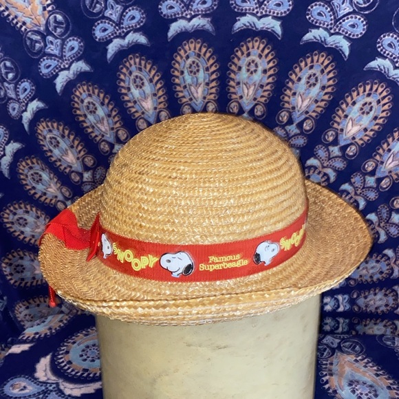 VTG 1958 Snoopy Super Beagle Straw hat. Japan. OS - Picture 7 of 10